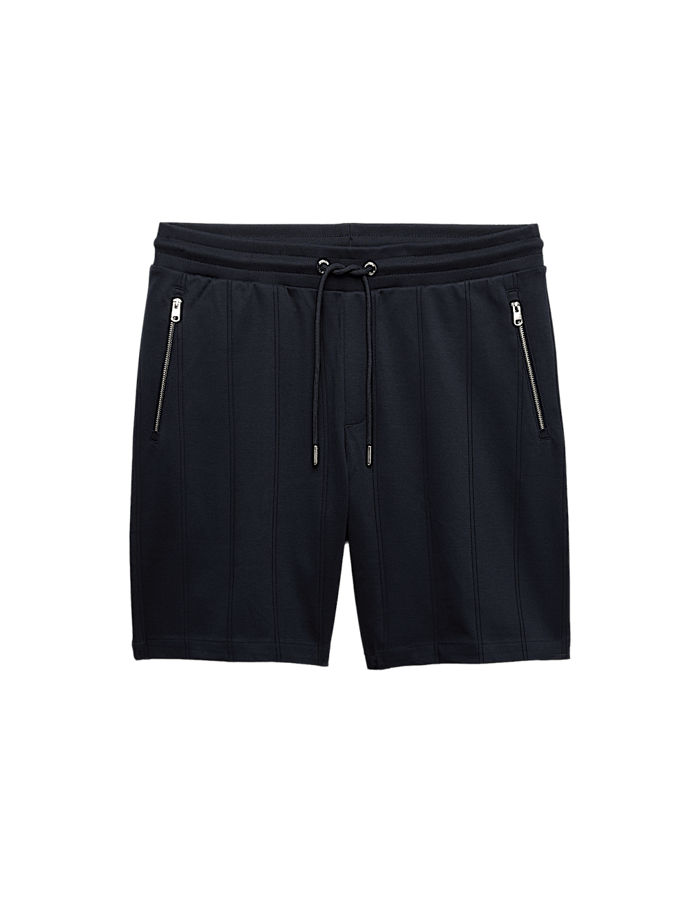 Regular Fit Cotton Rich Drop Needle Shorts