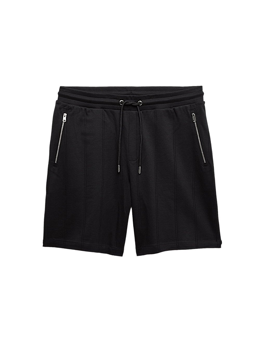 Regular Fit Cotton Rich Drop Needle Shorts