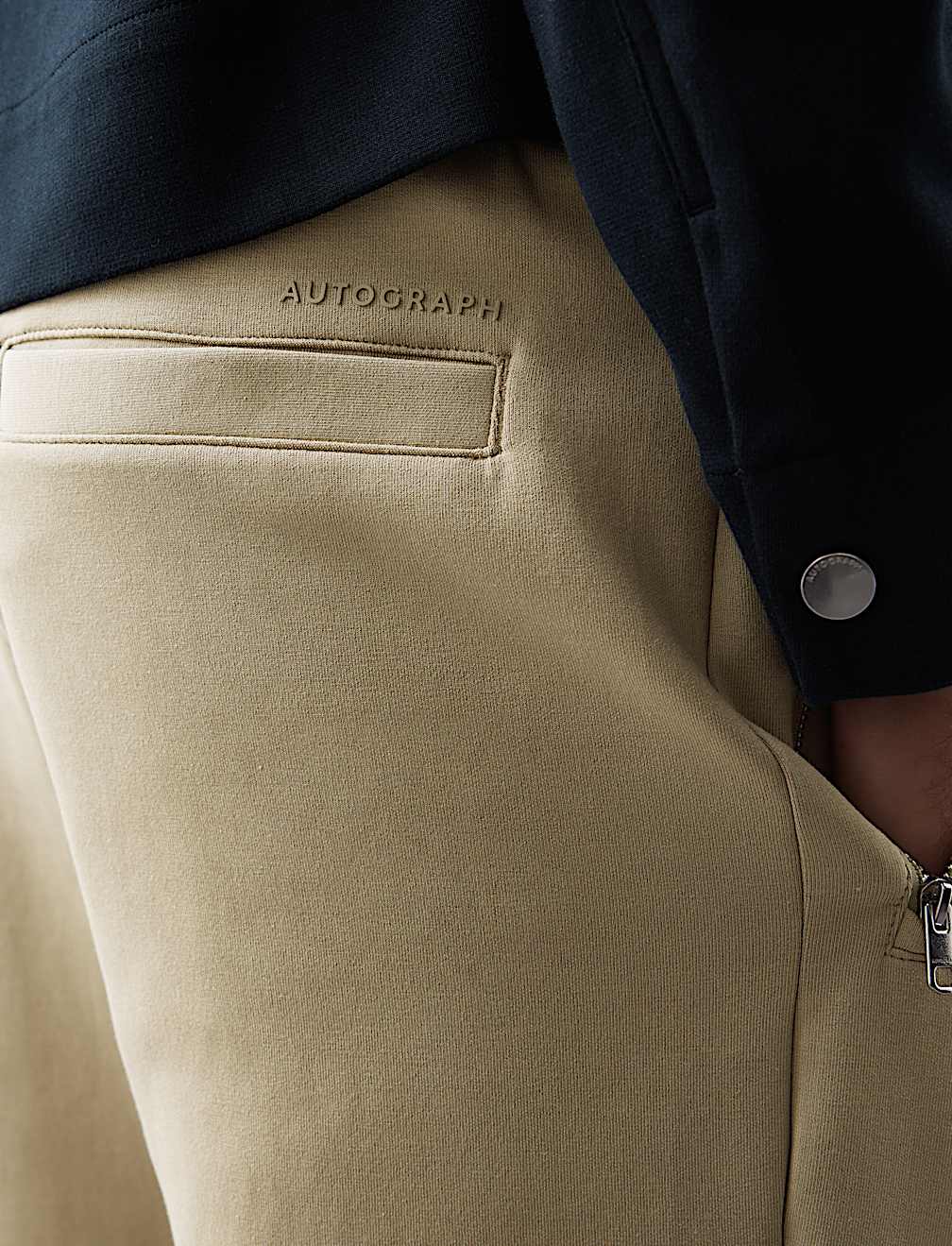 Regular Fit Cotton Rich Cuffed Joggers