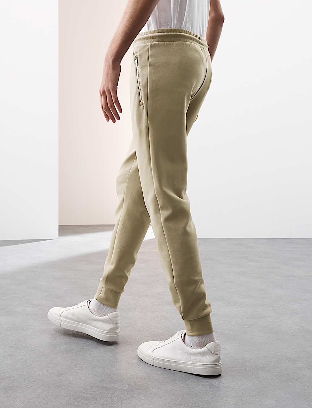 Regular Fit Cotton Rich Cuffed Joggers