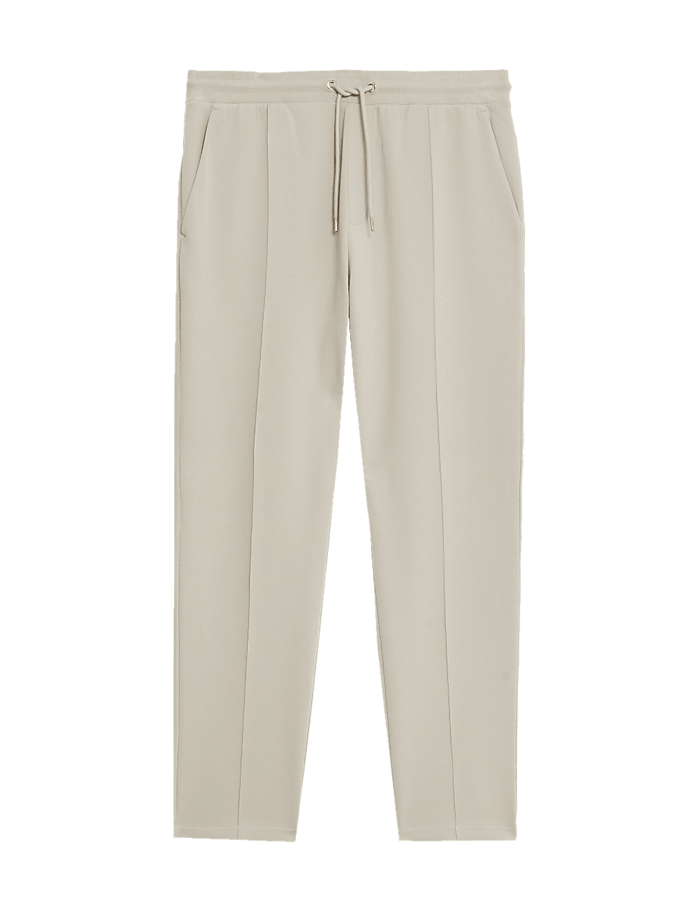 Cotton Rich Pintuck Straight Leg Joggers