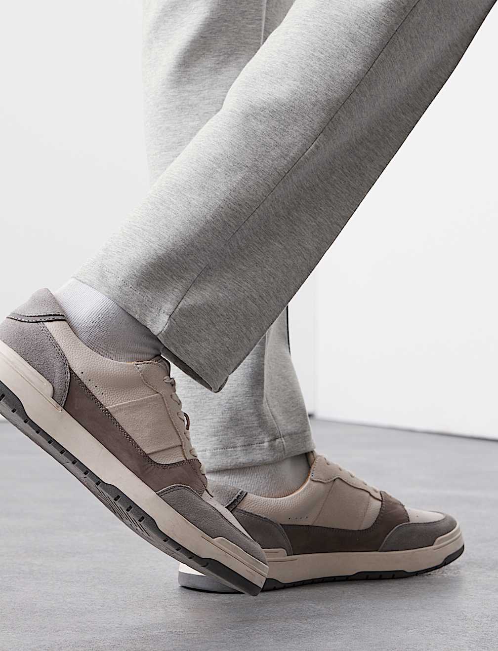 Cotton Rich Pintuck Straight Leg Joggers