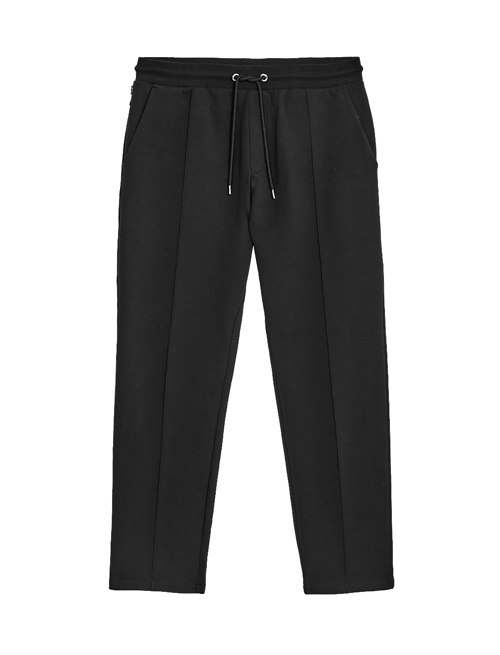 Cotton Rich Pintuck Straight Leg Joggers