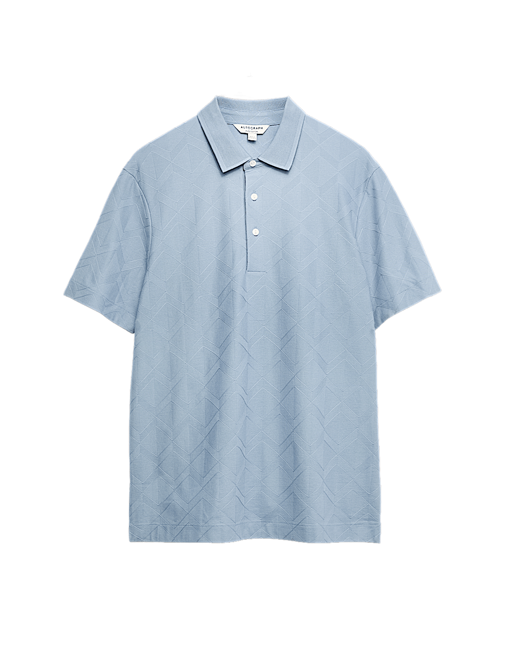 Pure Cotton Textured Polo Shirt