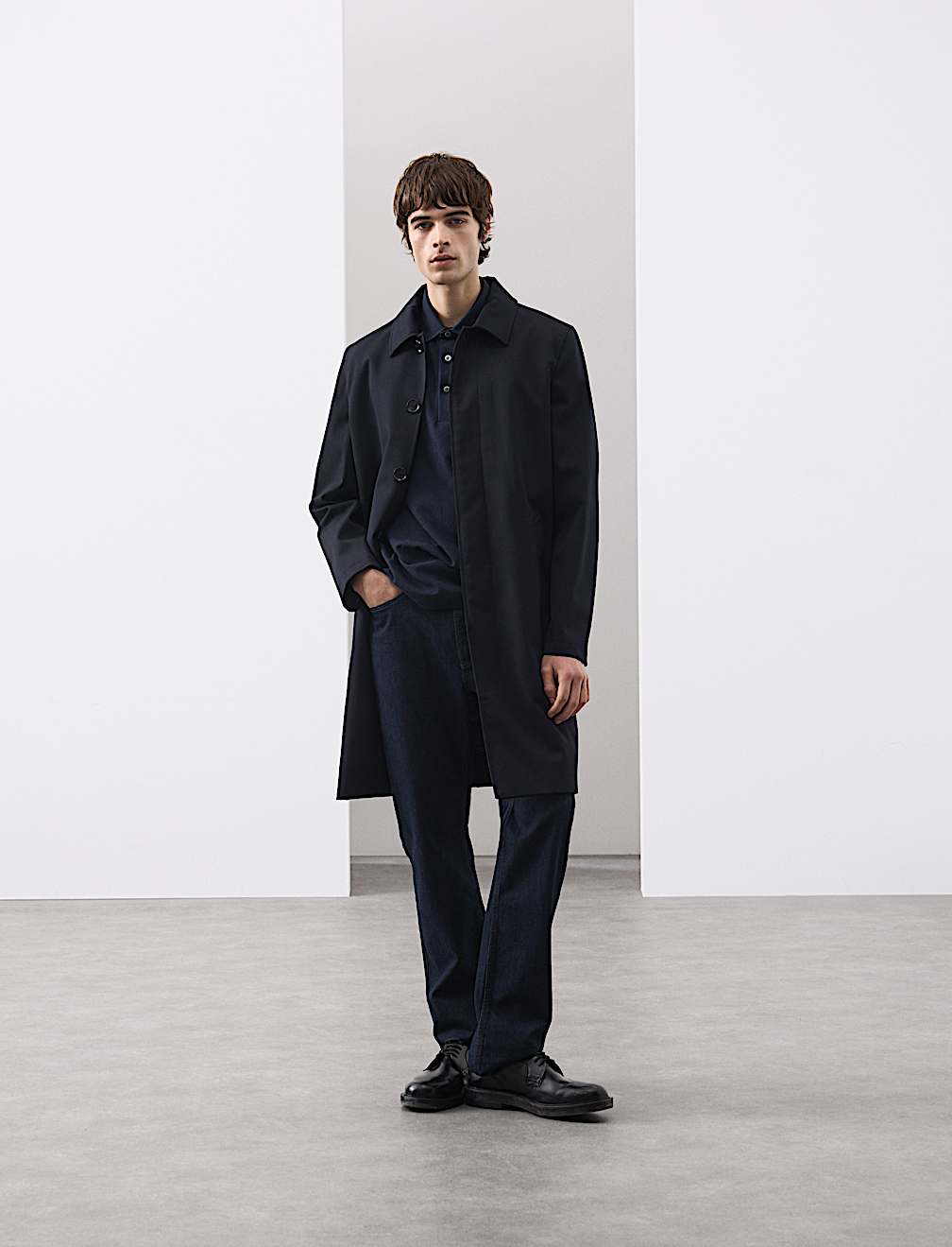 Pure Cotton Textured Polo Shirt