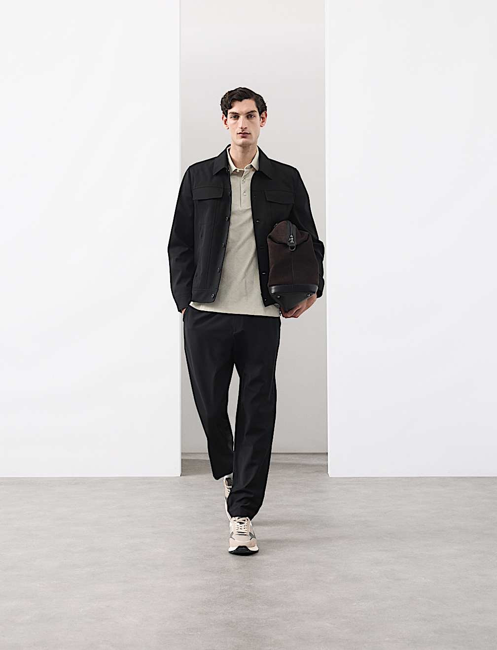 Pure Cotton Textured Polo Shirt