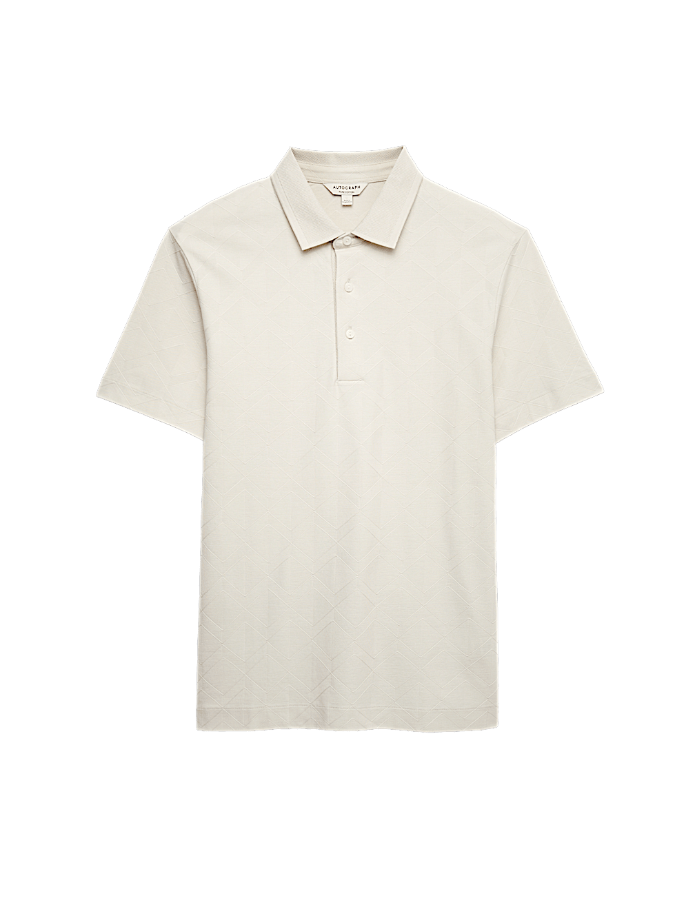 Pure Cotton Textured Polo Shirt