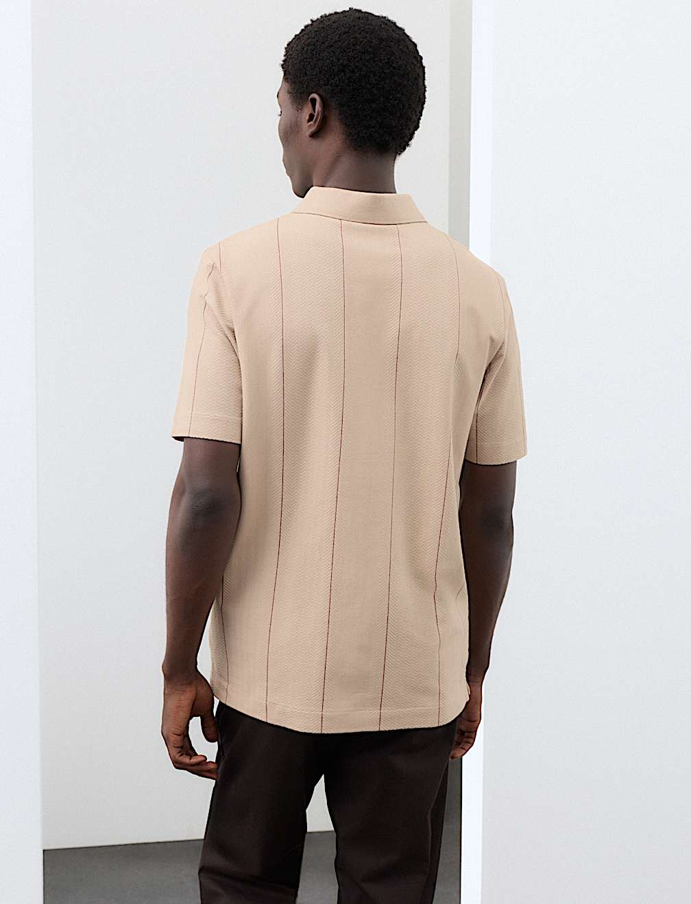 Supima&reg; Cotton Rich Striped Polo Shirt