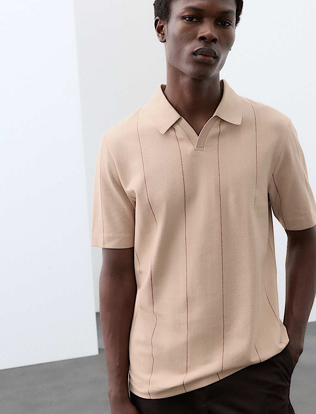 Supima&reg; Cotton Rich Striped Polo Shirt