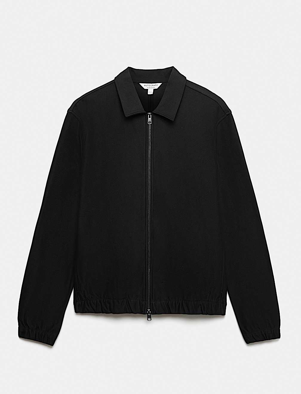 Pure Cotton Twill Zip Through Overshirt