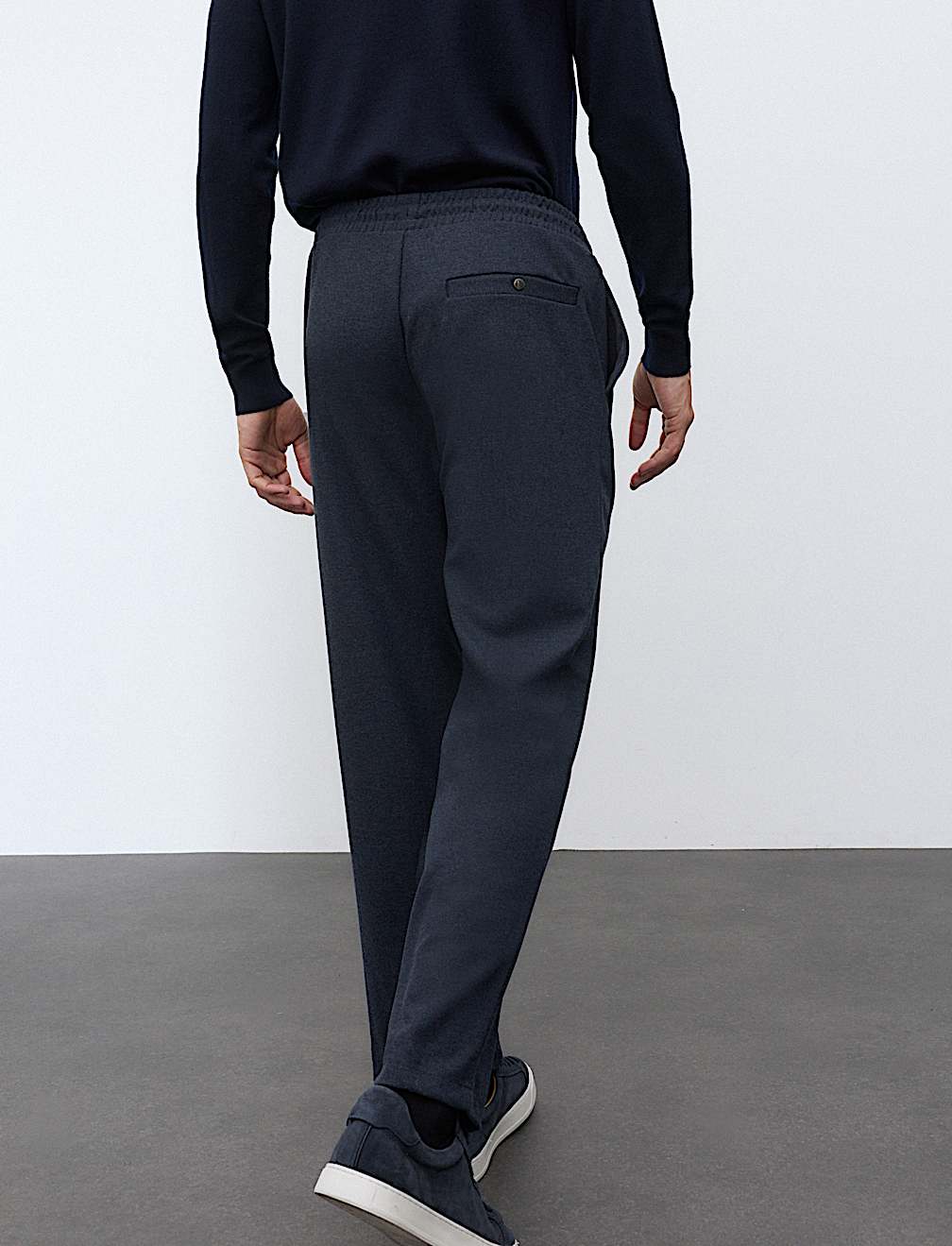 Elasticated Waist Joggers with Wool