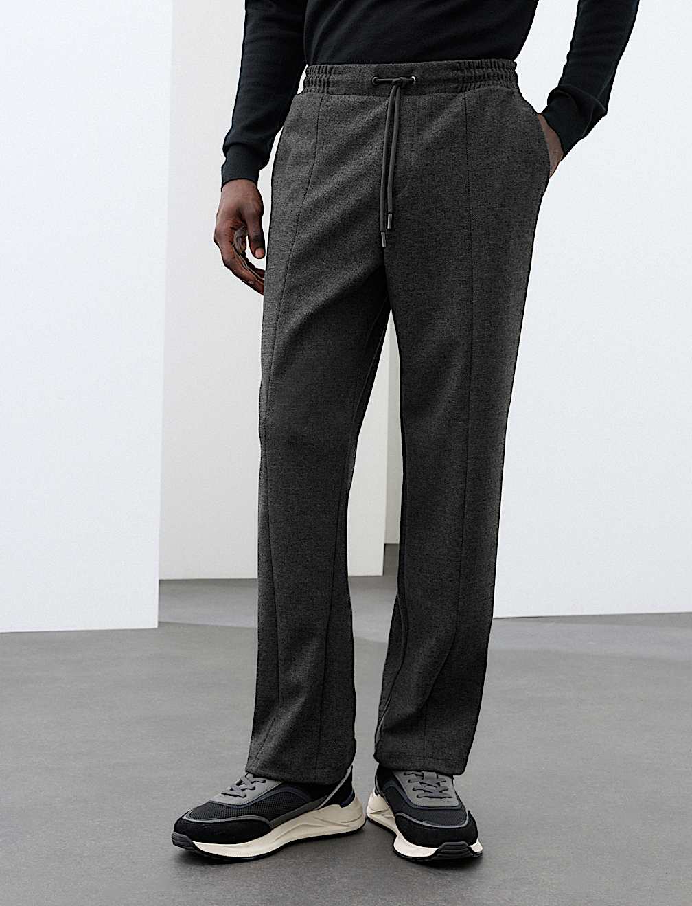 Elasticated Waist Joggers with Wool