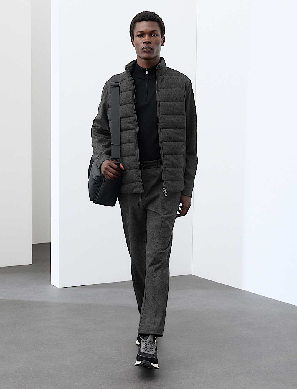 Elasticated Waist Joggers with Wool