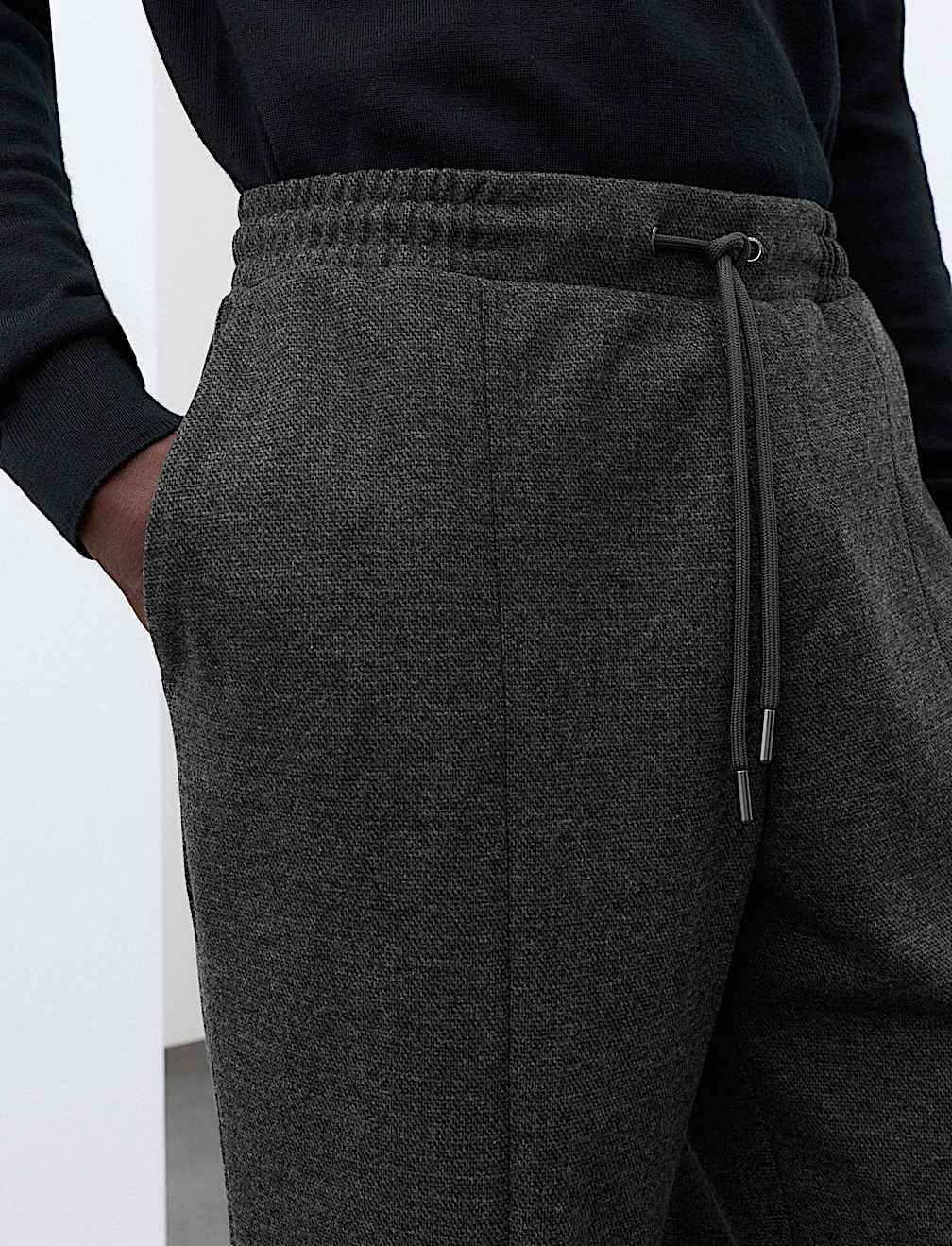 Elasticated Waist Joggers with Wool