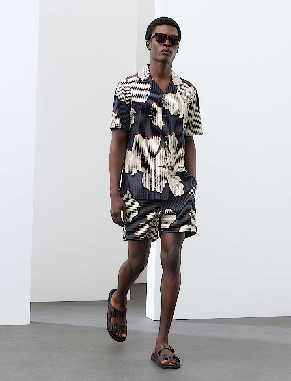 Pure Cotton Floral Short Sleeve Shirt