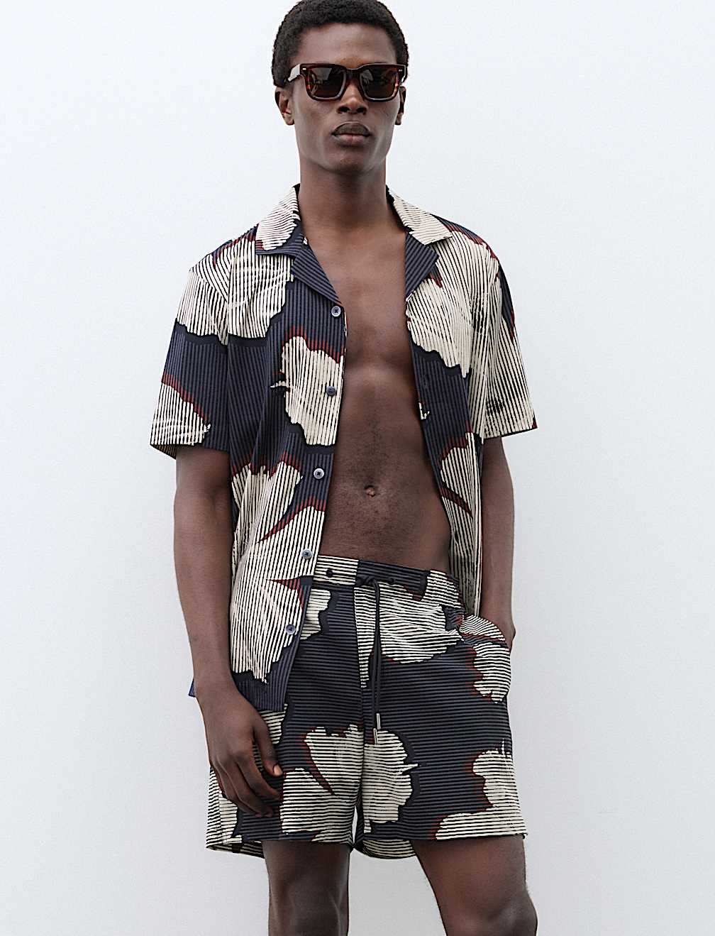 Pure Cotton Floral Short Sleeve Shirt