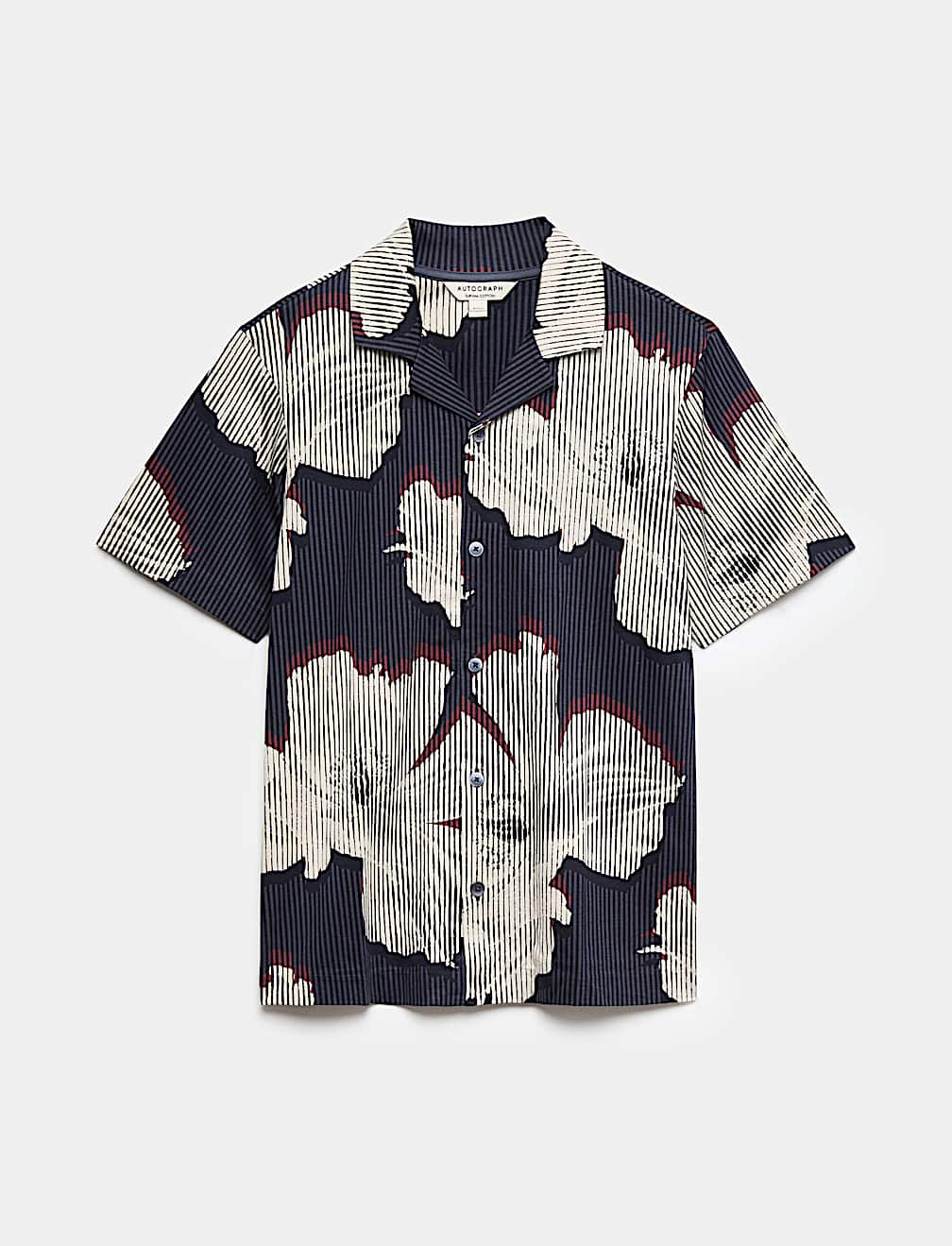 Pure Cotton Floral Short Sleeve Shirt