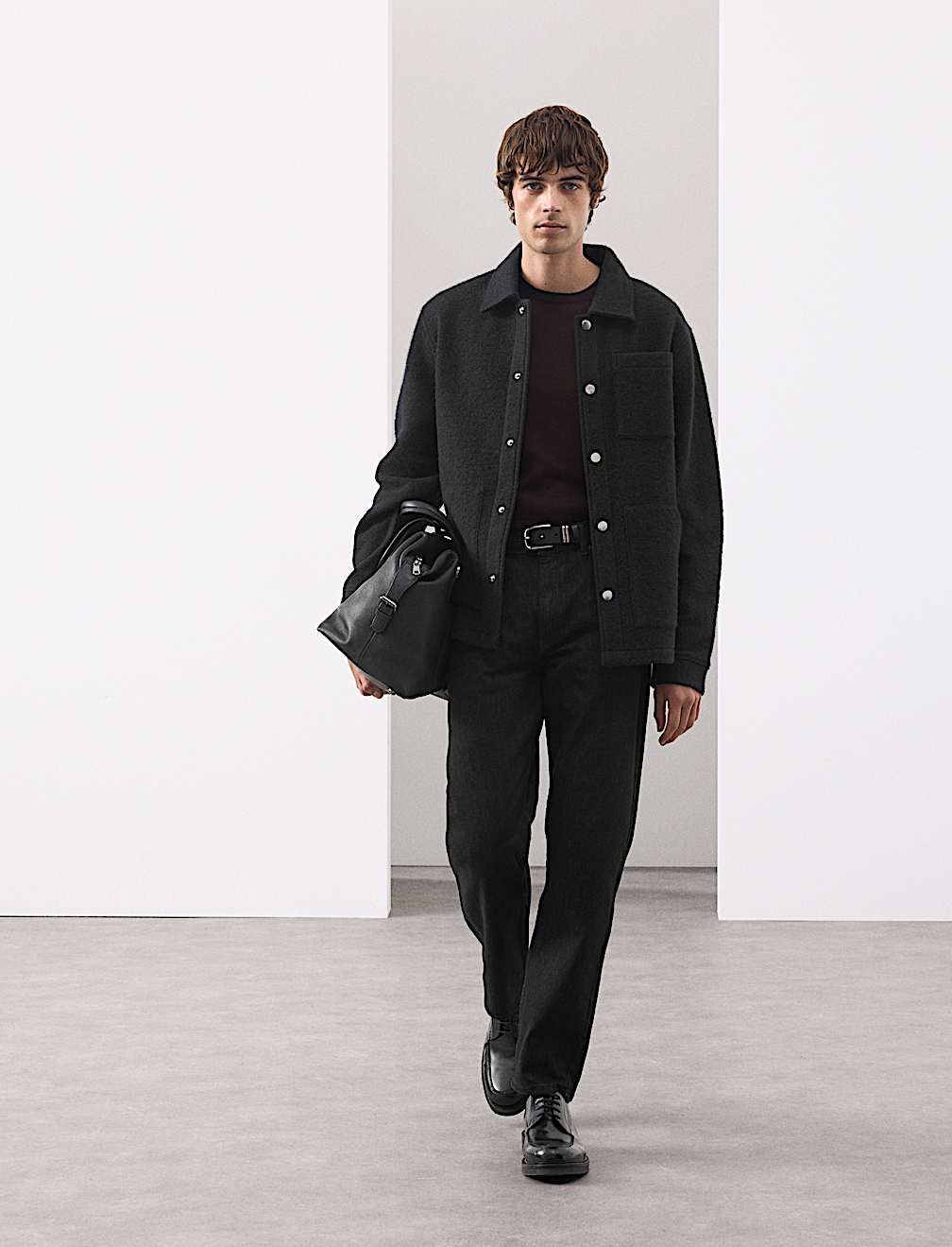 Wool Blend 3 Pocket Fleece Jacket