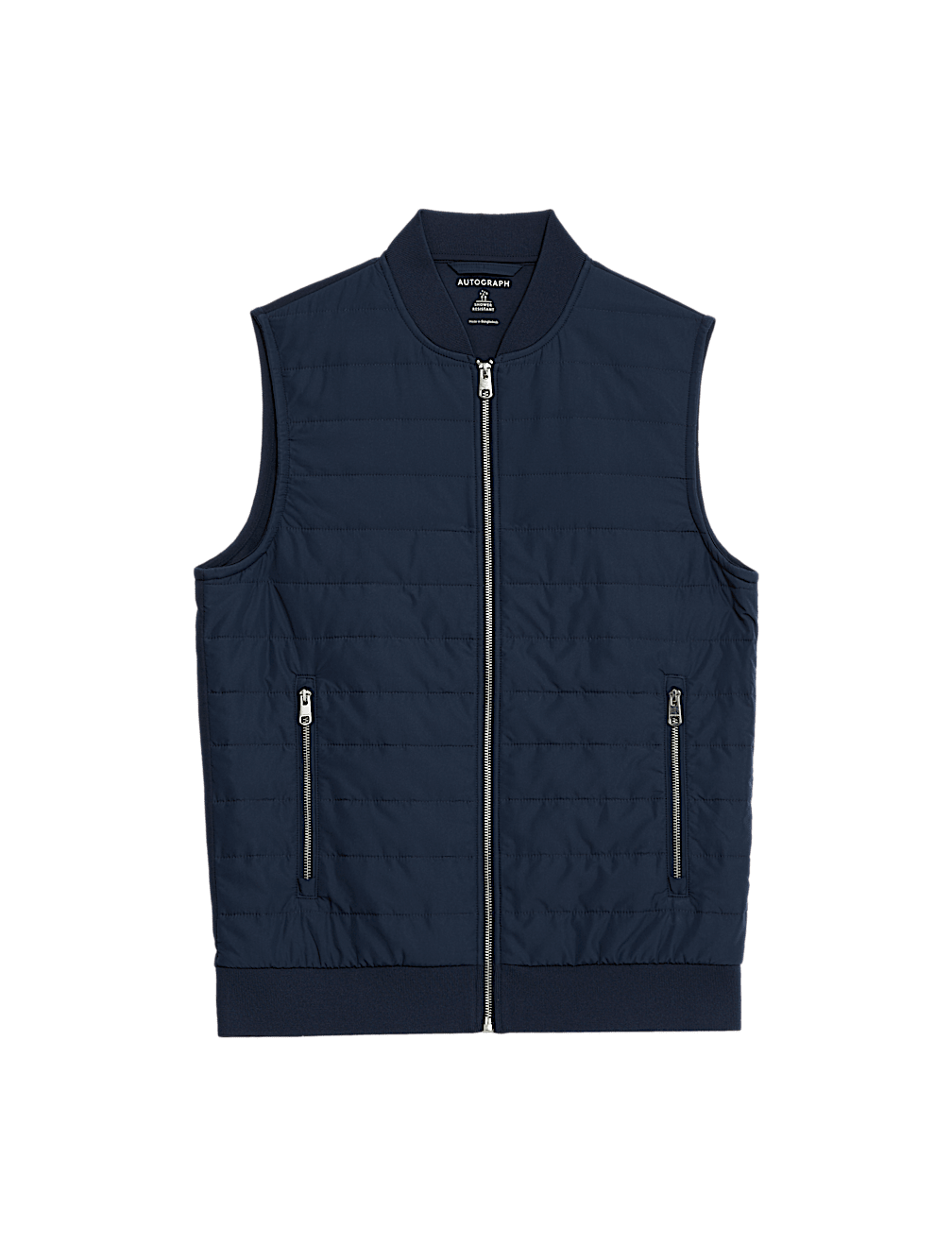 Cotton Rich Zip Up Quilted Gilet with Stormwear™