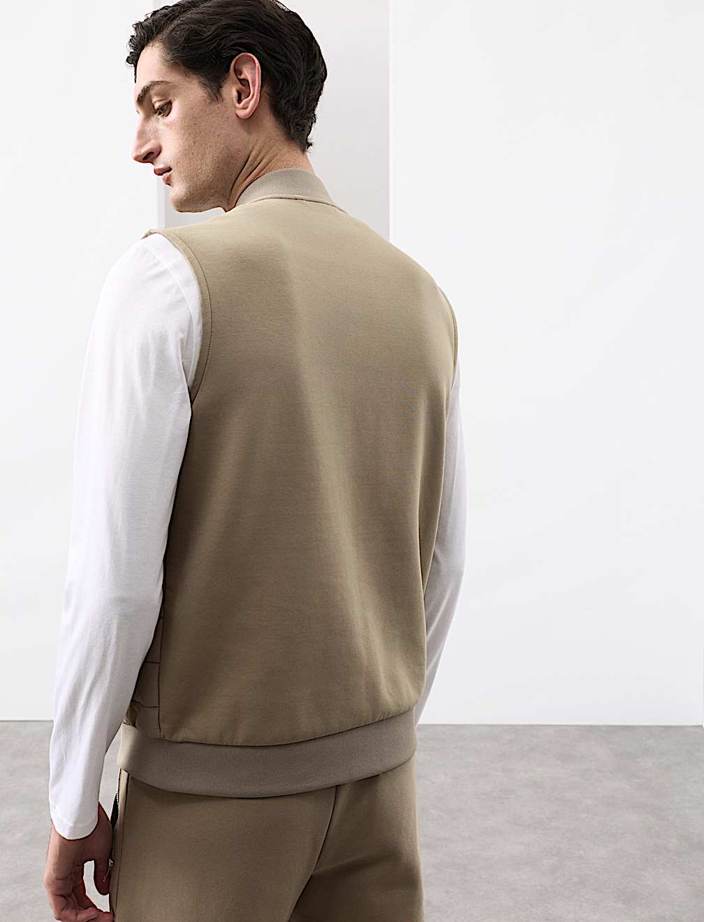 Cotton Rich Zip Up Quilted Gilet with Stormwear™