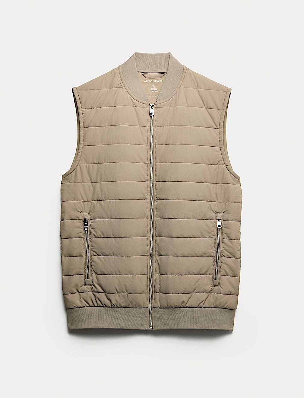 Cotton Rich Zip Up Quilted Gilet with Stormwear™