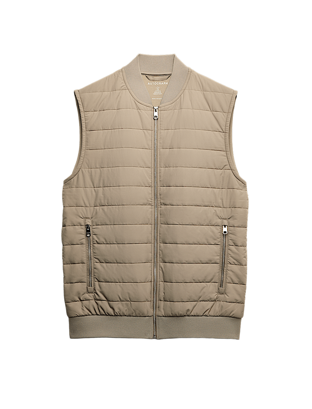 Cotton Rich Zip Up Quilted Gilet with Stormwear™