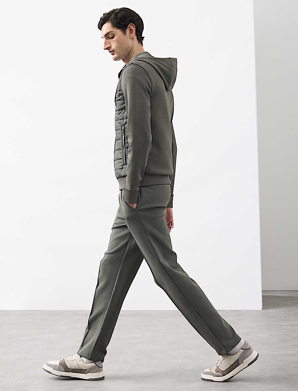 Cotton Rich Zip Up Hooded Jacket with Stormwear™