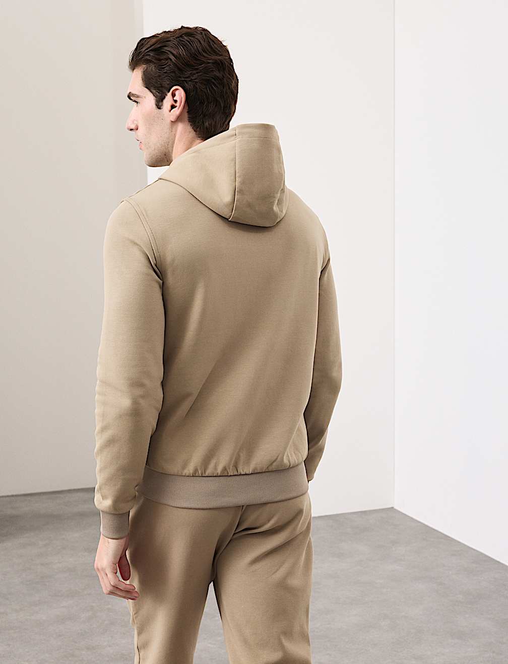 Cotton Rich Zip Up Hooded Jacket with Stormwear&trade;