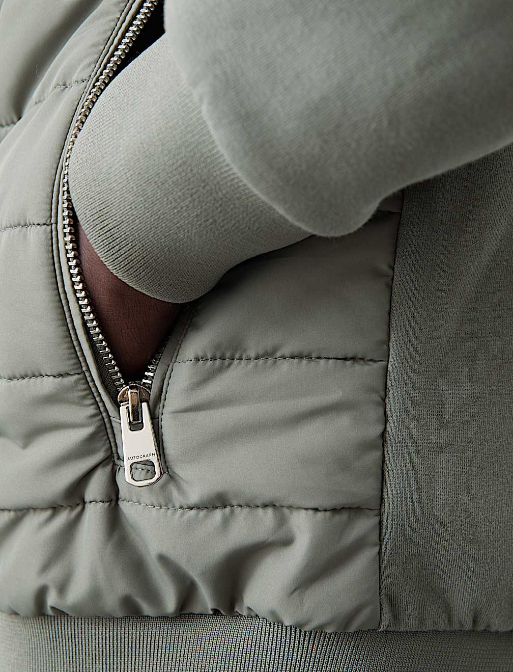 Cotton Rich Zip Up Hooded Jacket with Stormwear™