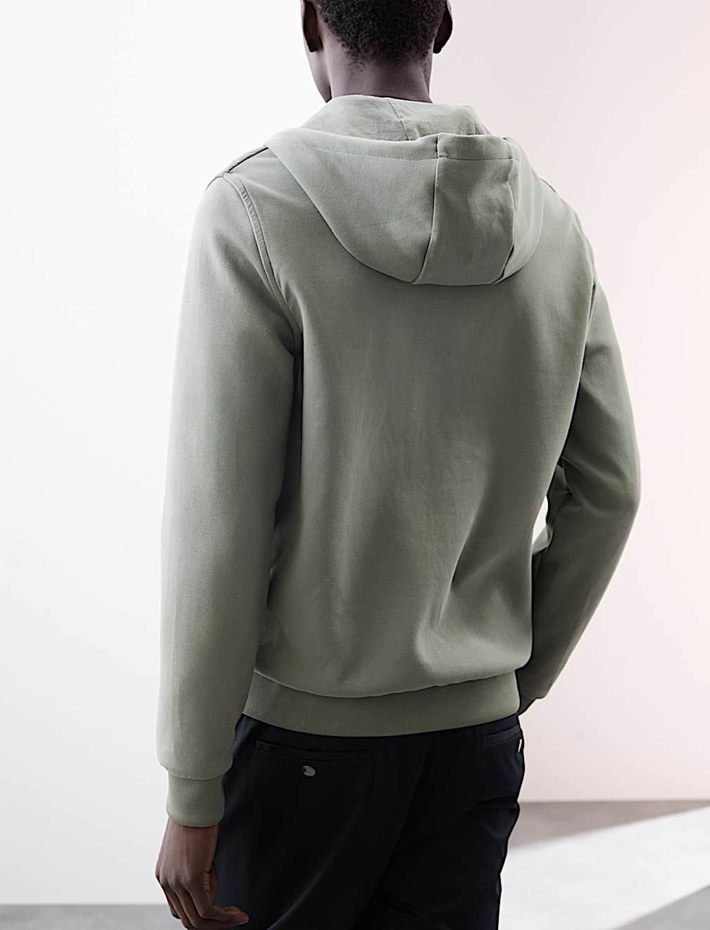 Cotton Rich Zip Up Hooded Jacket with Stormwear™