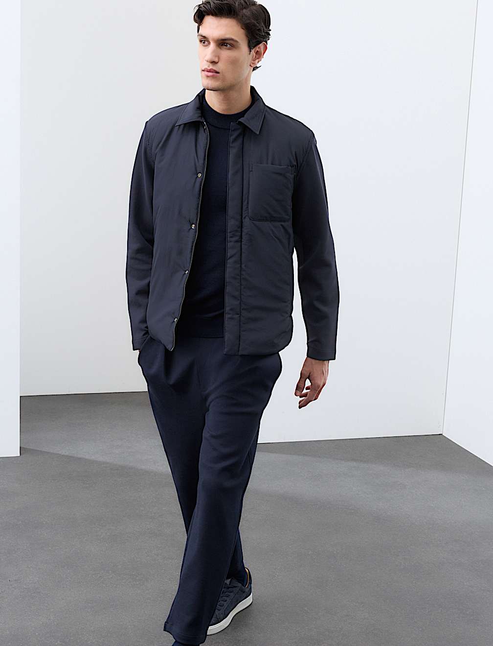 Regular Fit Cotton Rich Hybrid Jacket