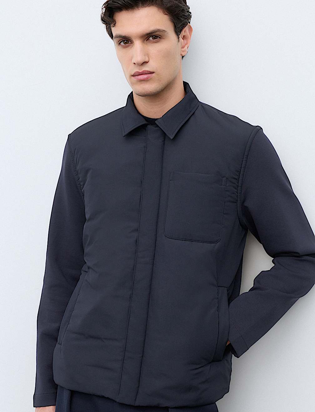 Regular Fit Cotton Rich Hybrid Jacket