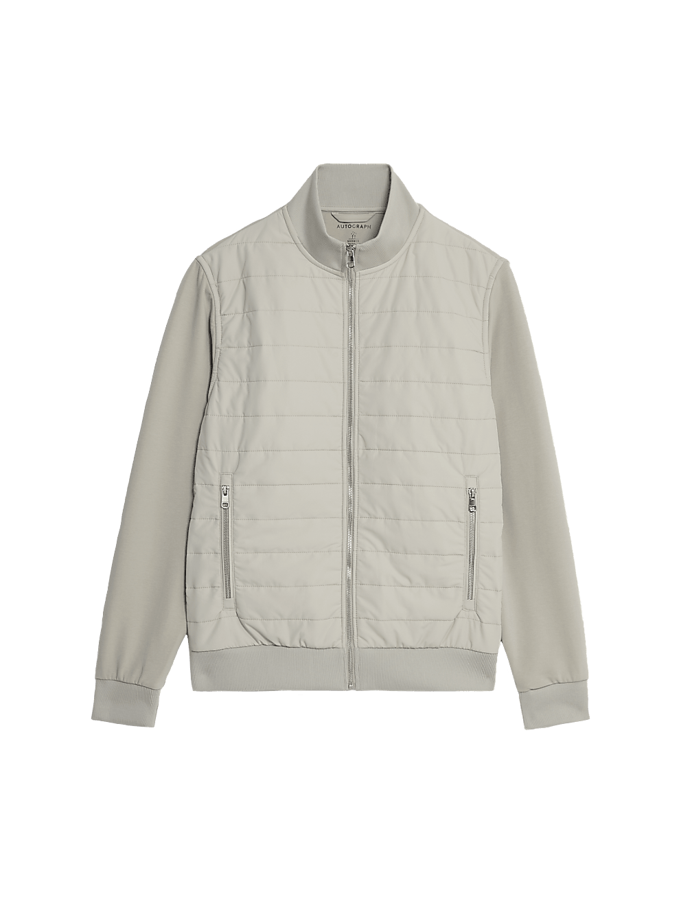 Cotton Rich Zip Up Quilted Jacket