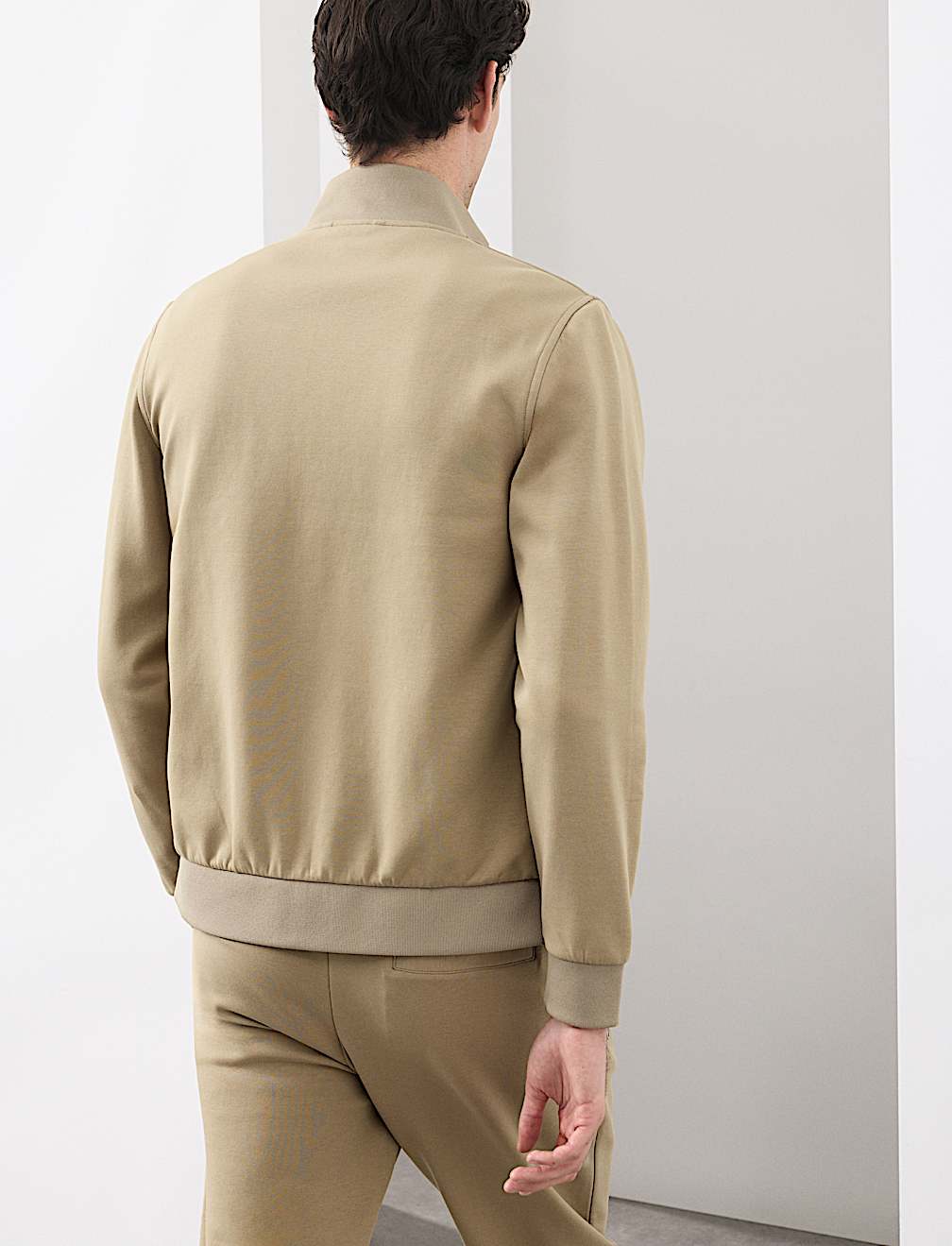 Cotton Rich Zip Up Quilted Jacket