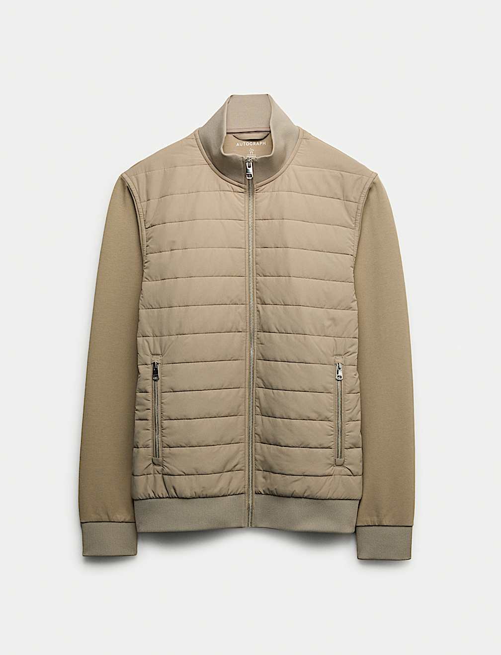 Cotton Rich Zip Up Quilted Jacket