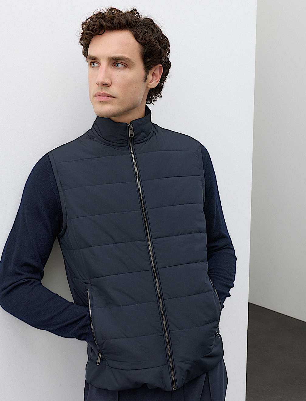 Regular Fit Cotton Rich Hybrid Gilet
