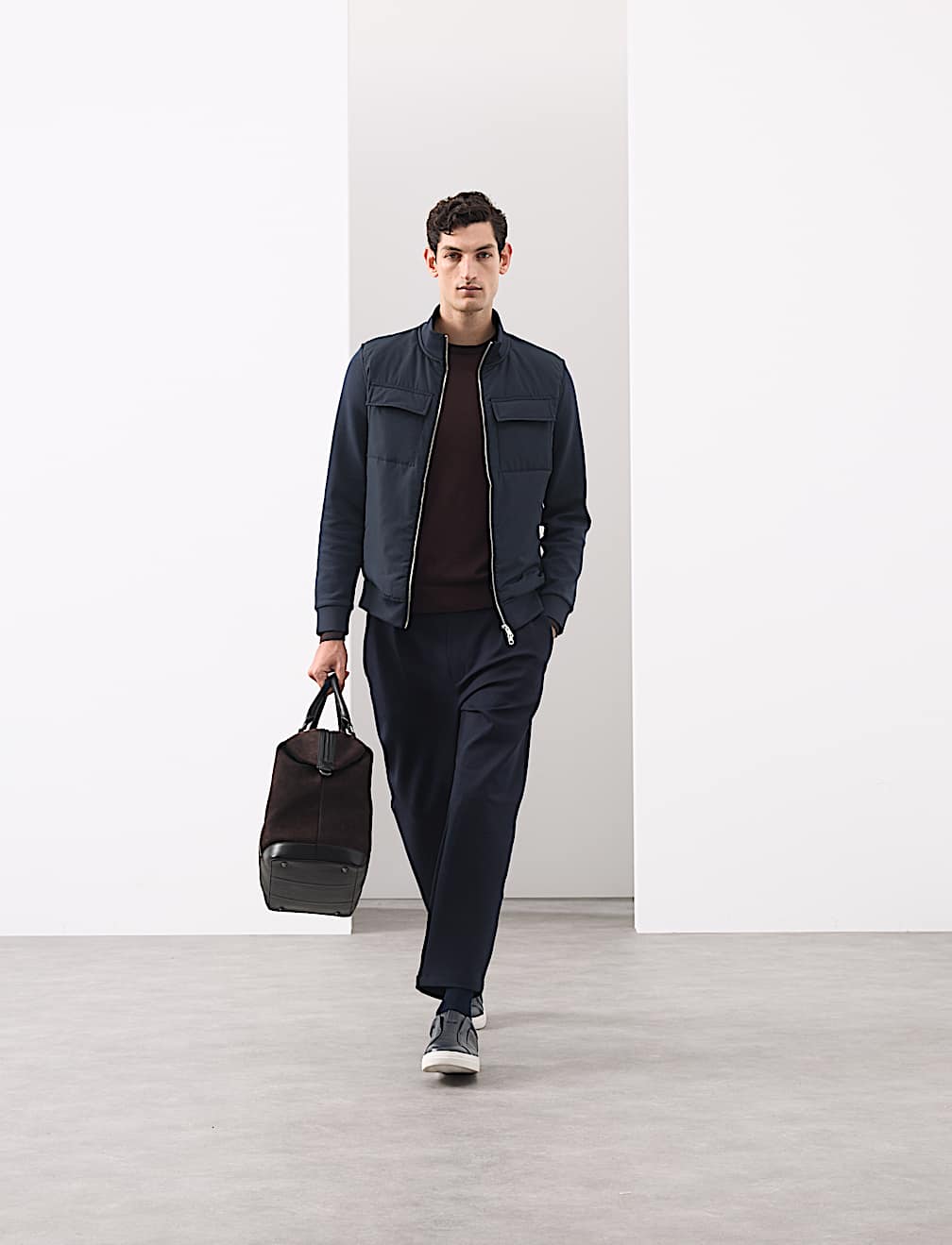 Cotton Rich Zip Up Pocket Jacket