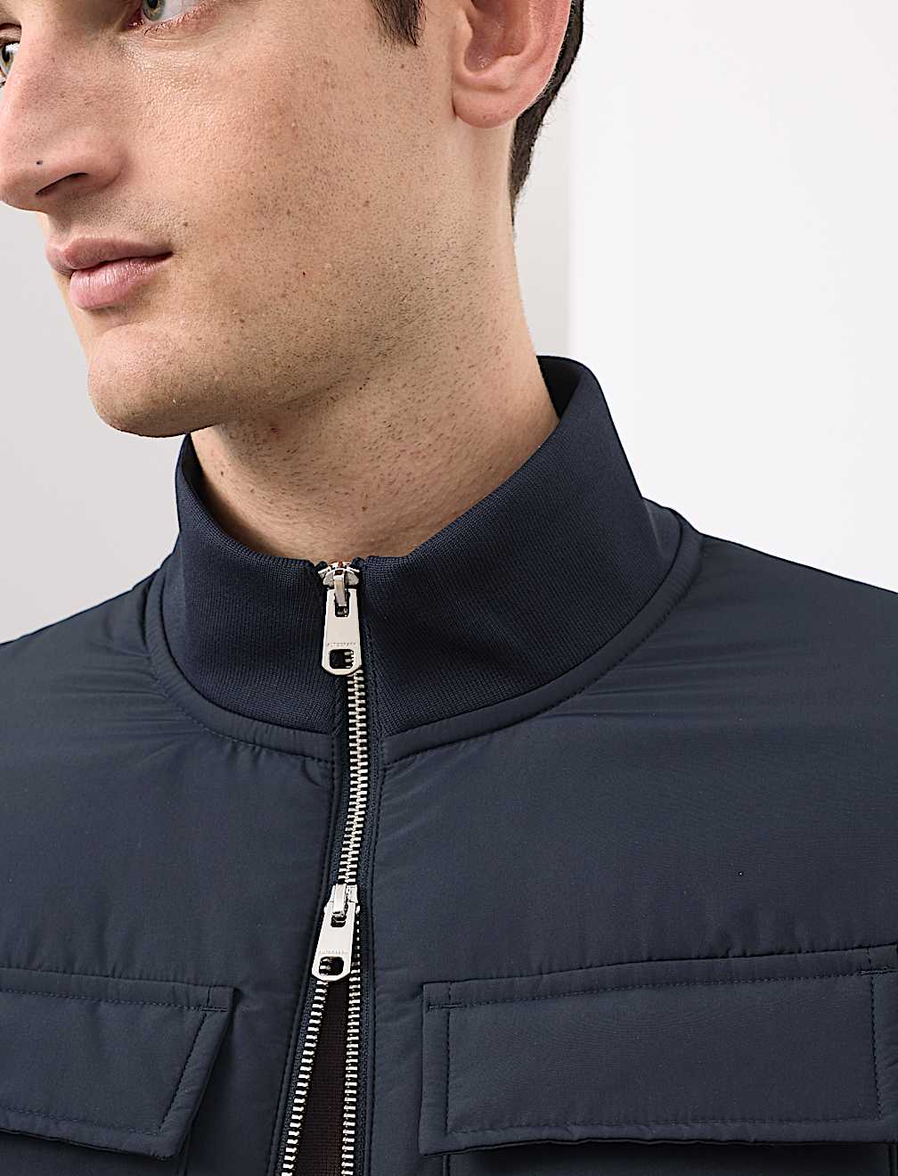 Cotton Rich Zip Up Pocket Jacket