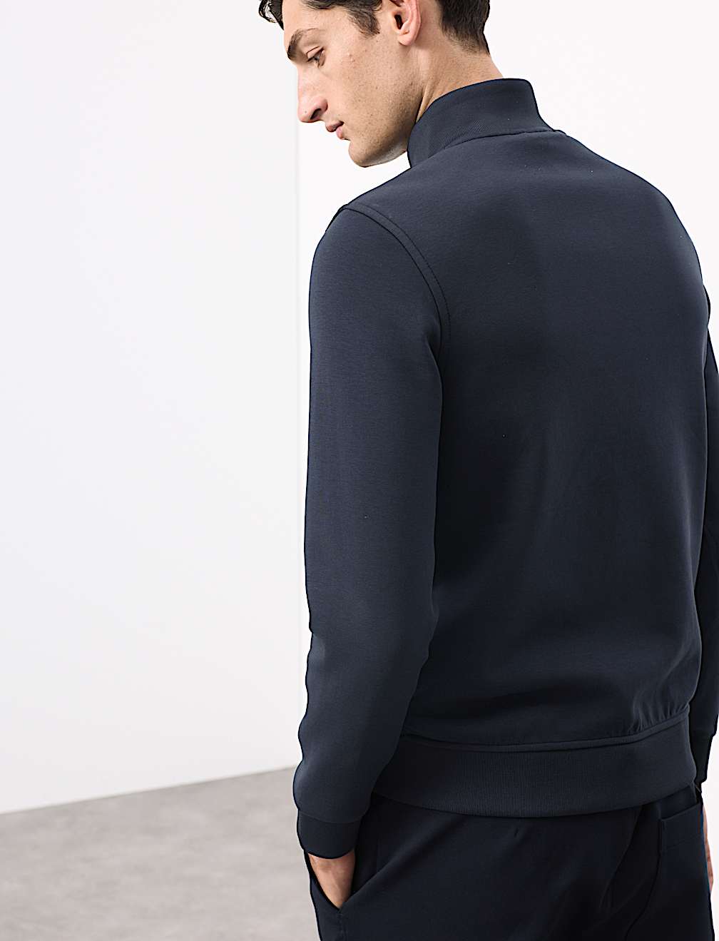 Cotton Rich Zip Up Pocket Jacket