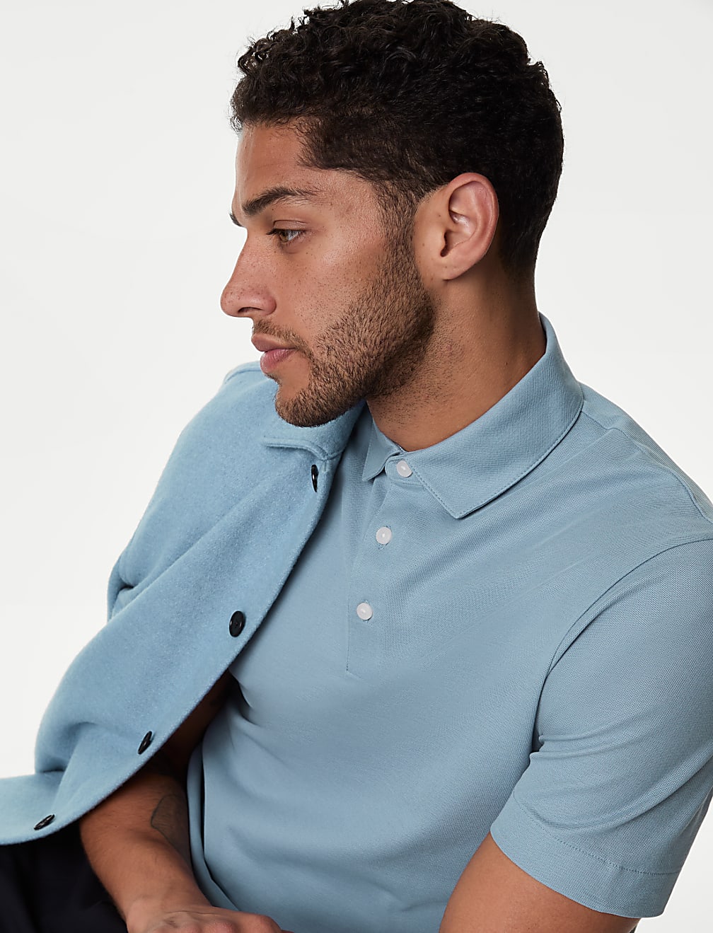 Pure Cotton Micro Pique Polo shirt