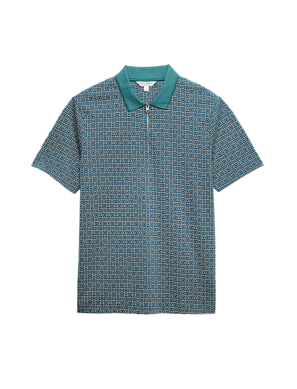 Pure Supima&reg; Cotton Geometric Polo Shirt