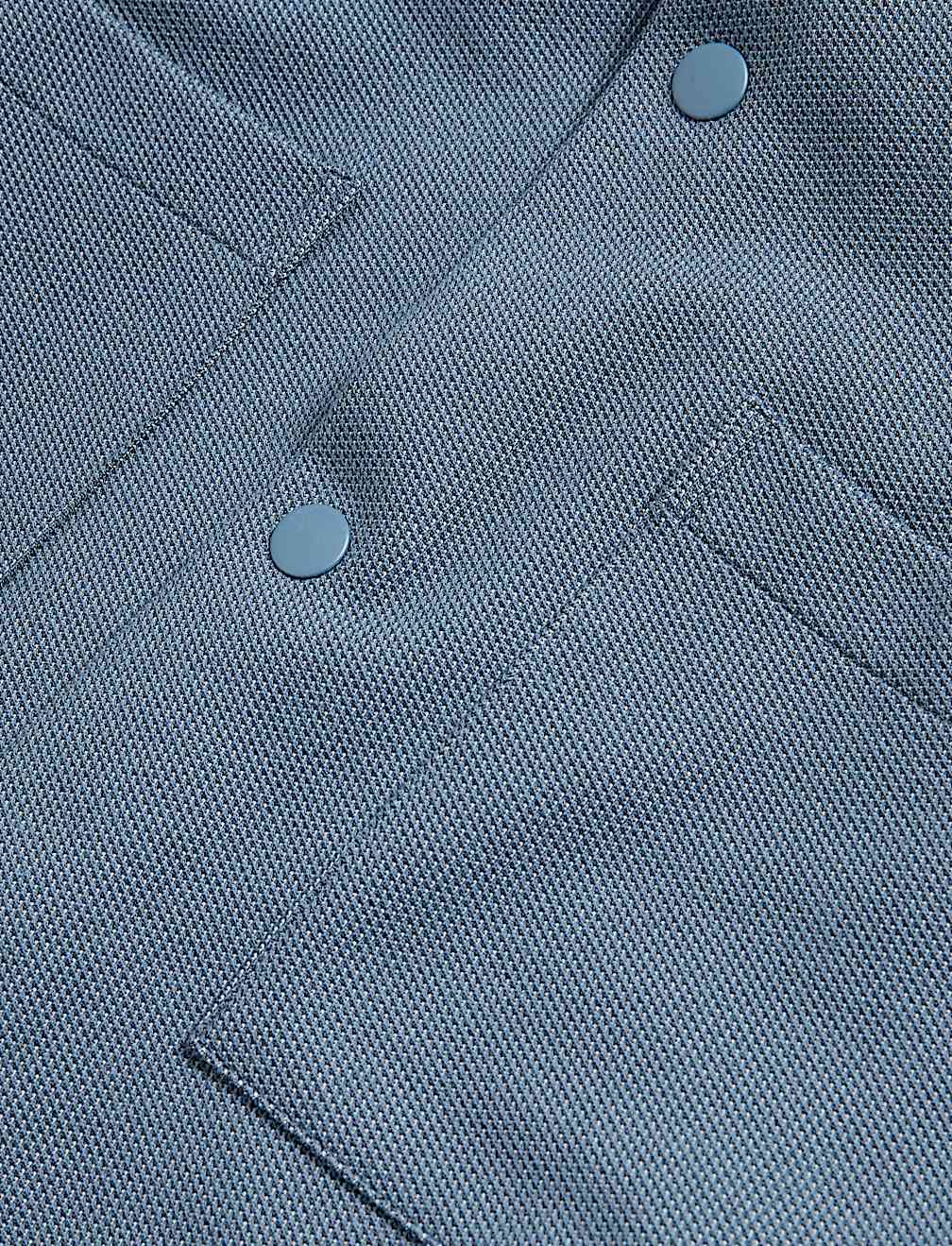 Cotton Blend Short Sleeve Over Shirt