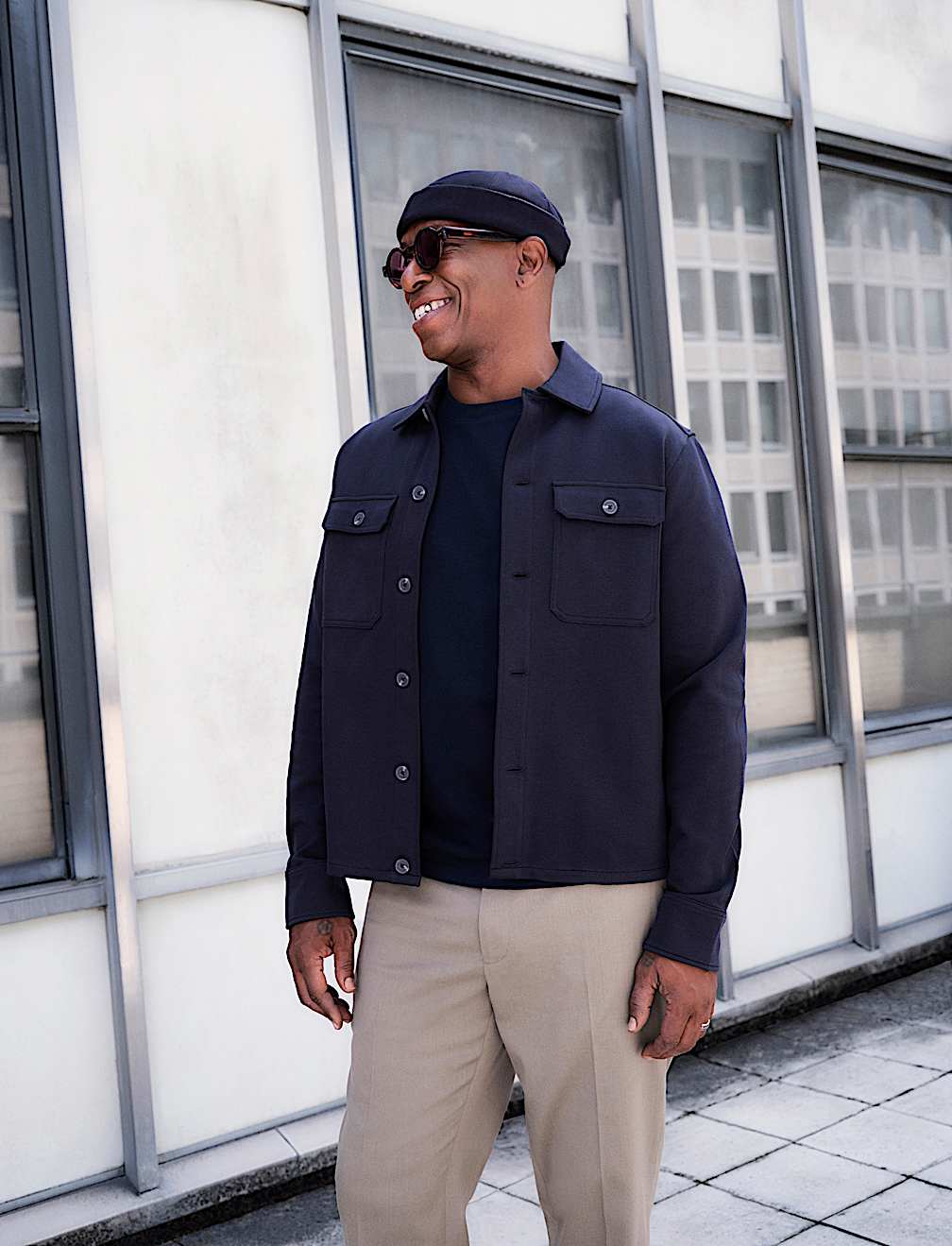 Cotton Rich Herringbone Overshirt