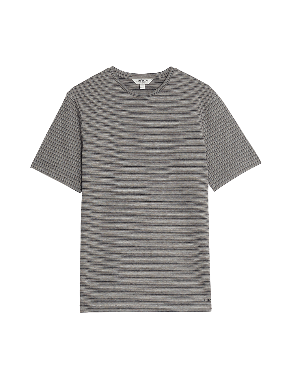 Pure Cotton Striped Textured T-Shirt