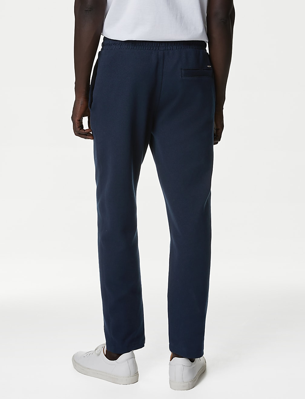 Cotton Rich Straight Leg Textured Joggers