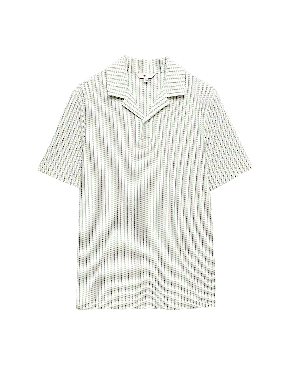 Cotton Rich Jersey Geometric Polo Shirt