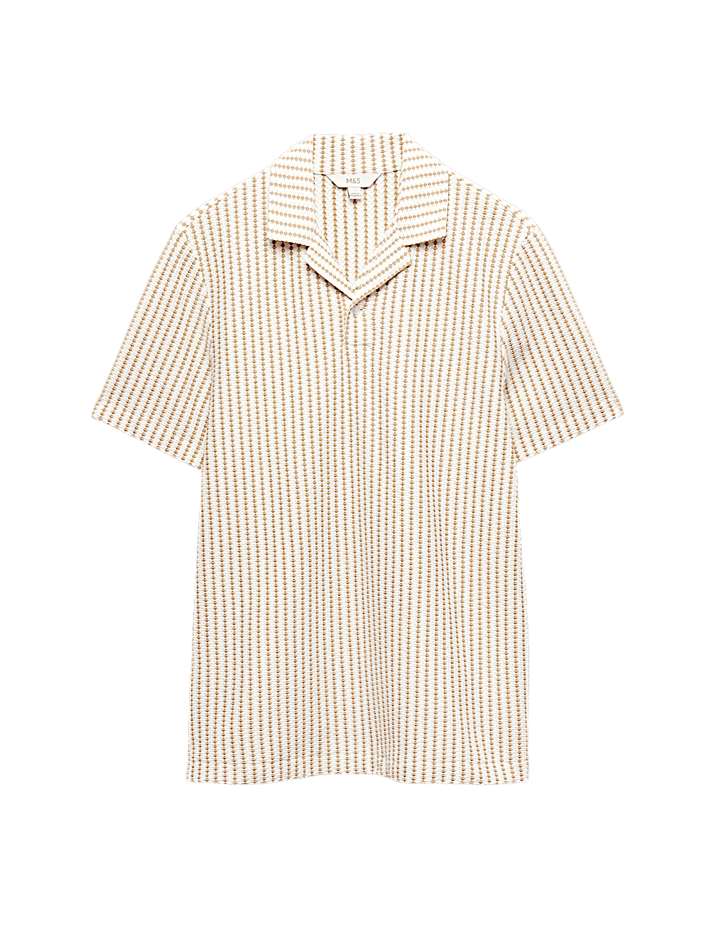 Cotton Rich Jersey Geometric Polo Shirt