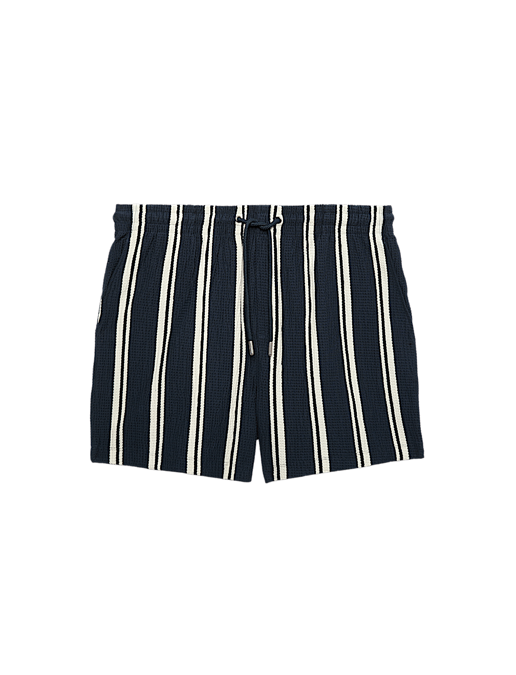 Cotton Rich Seersucker Striped Shorts