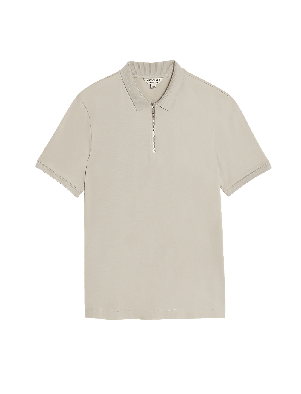 Pure Supima® Cotton Half Zip Polo Shirt