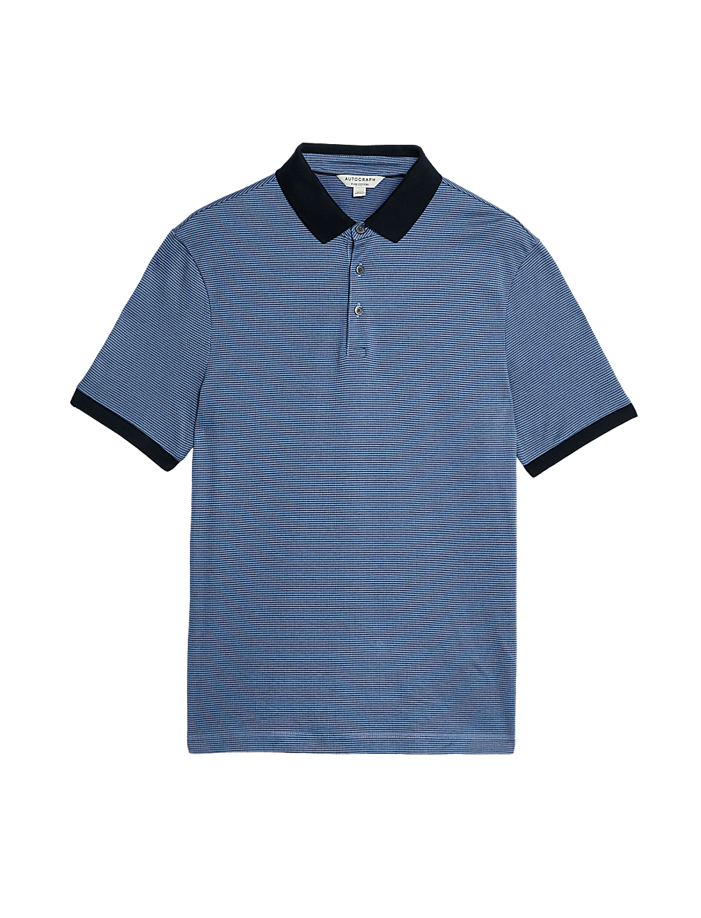 Pure Cotton Textured Polo Shirt